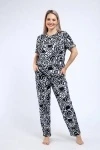 Пижама с брюками 18115 (абстрактные розы)