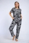 Пижама с брюками 18115 (абстрактные розы)