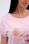 Сорочка Пионы (розовый)