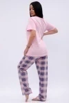 Пижама с брюками Букет (розовый)