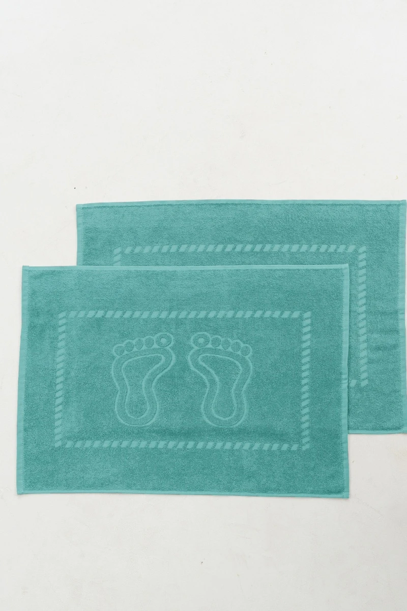 Полотенце Софатекс 50 * 70 коврик ножки 2шт (ментол)