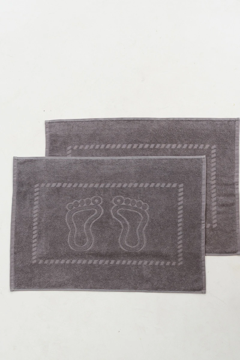 Полотенце Софатекс 50 * 70 коврик ножки 2шт (светло-серый)