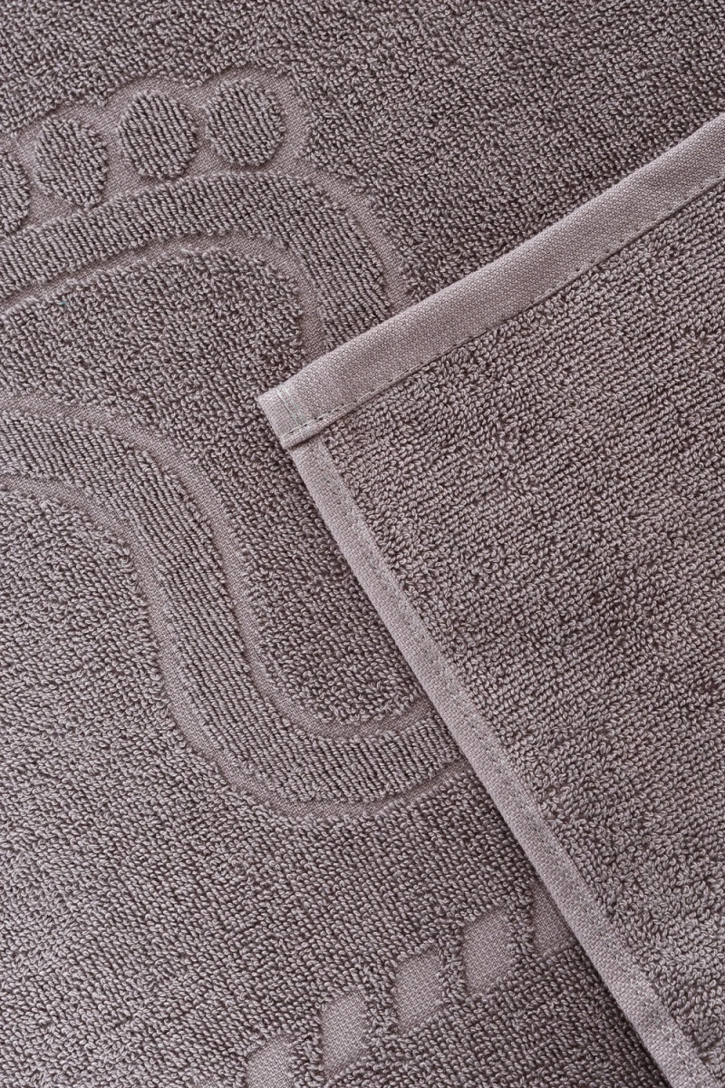 Полотенце Софатекс 50 * 70 коврик ножки 2шт (светло-серый)