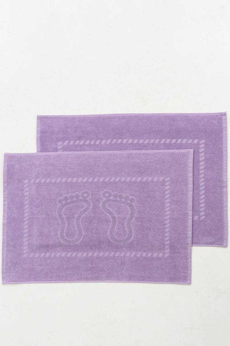 Полотенце Софатекс 50 * 70 коврик ножки 2шт (сирень)