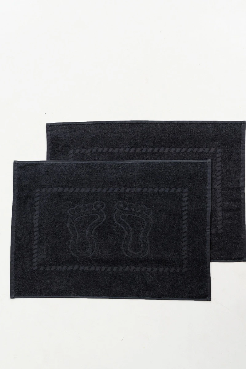 Полотенце Софатекс 50 * 70 коврик ножки 2шт (черный)