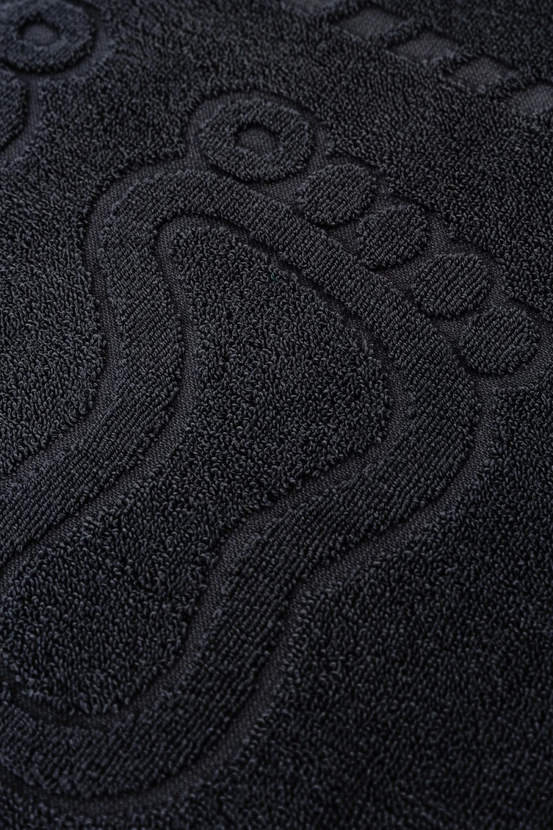 Полотенце Софатекс 50 * 70 коврик ножки 2шт (черный)