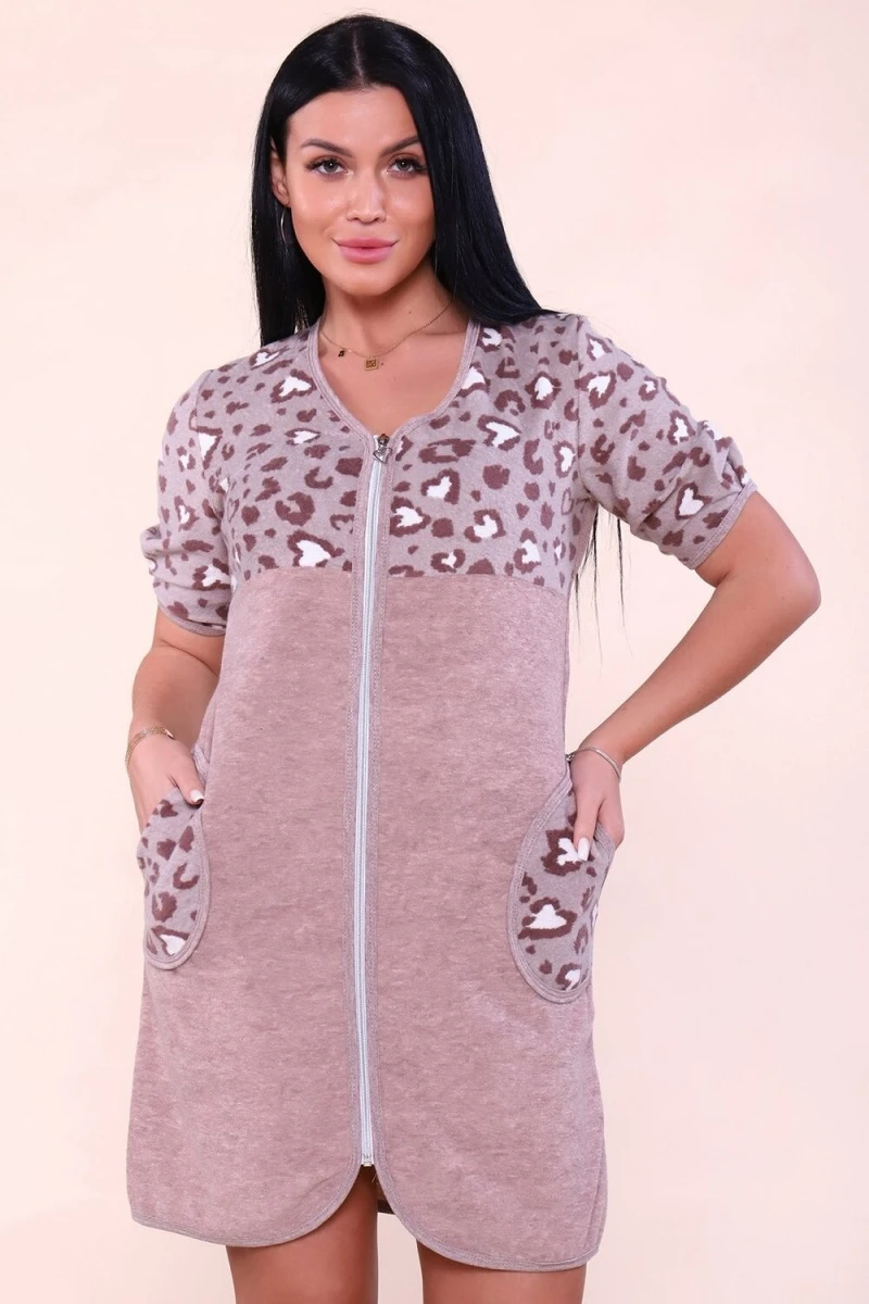 Халат 503 махровый Лео (кофе)