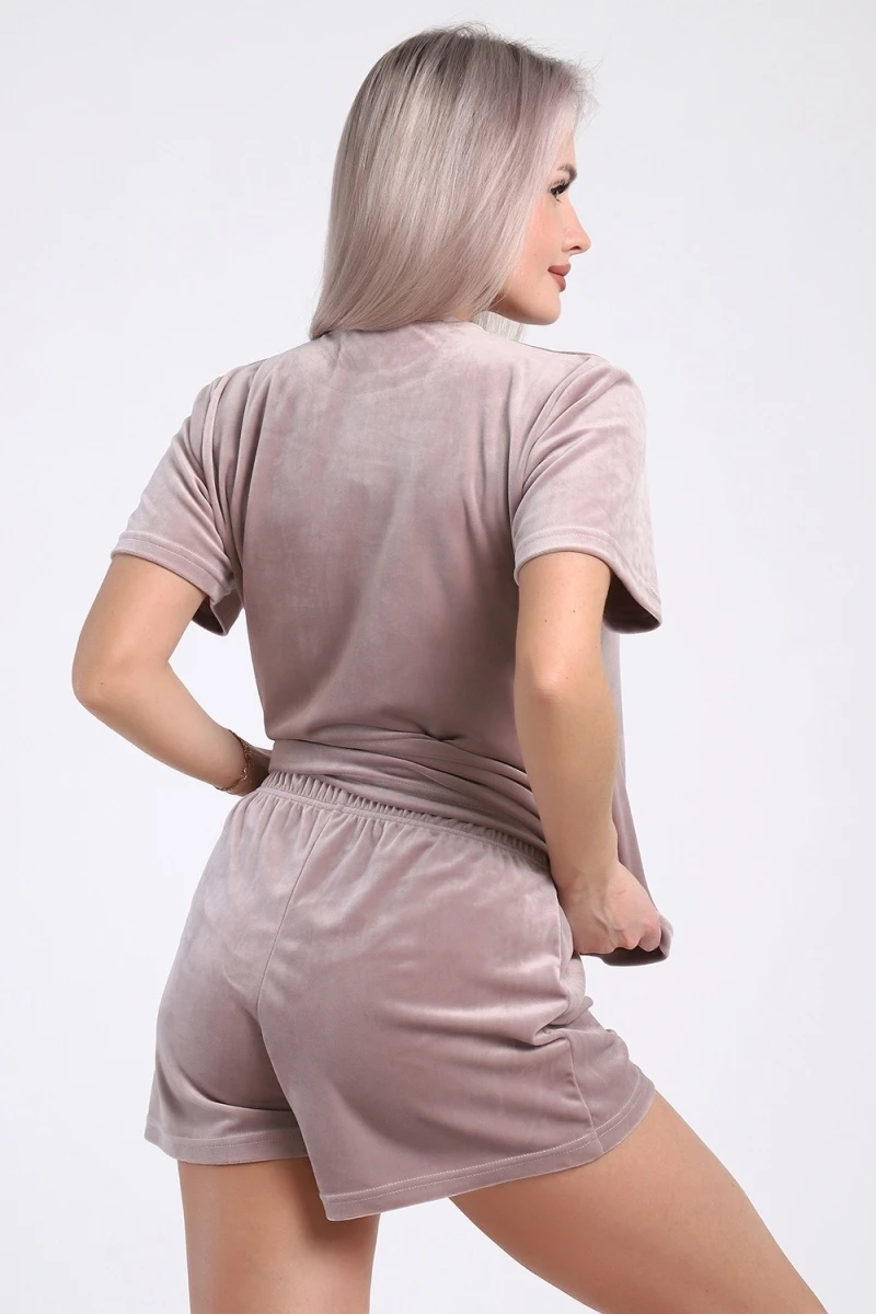 Пижама с шортами 668 (капучино)