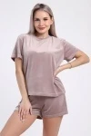 Пижама с шортами 668 (капучино)