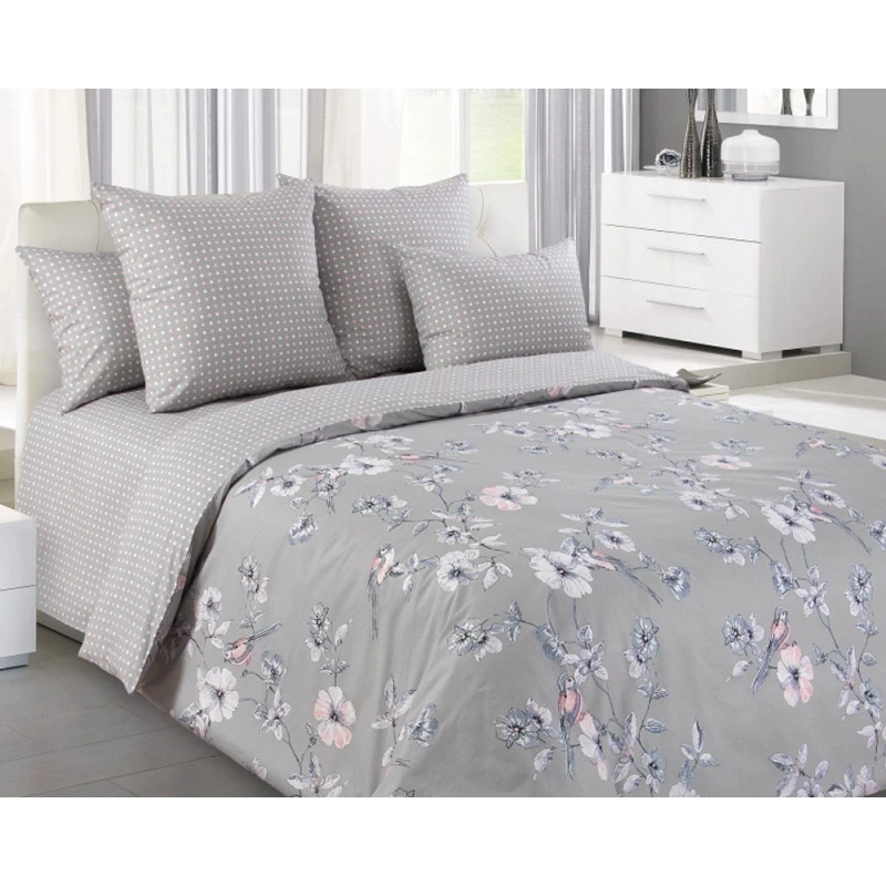 КПБ Камилла 2сп с простыней на резинке 160*200*25, перкаль (в ассортименте)