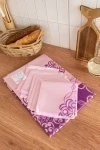 Розовый фламинго Скатерть +салфетка 30*30(6шт) трикот (в ассортименте)
