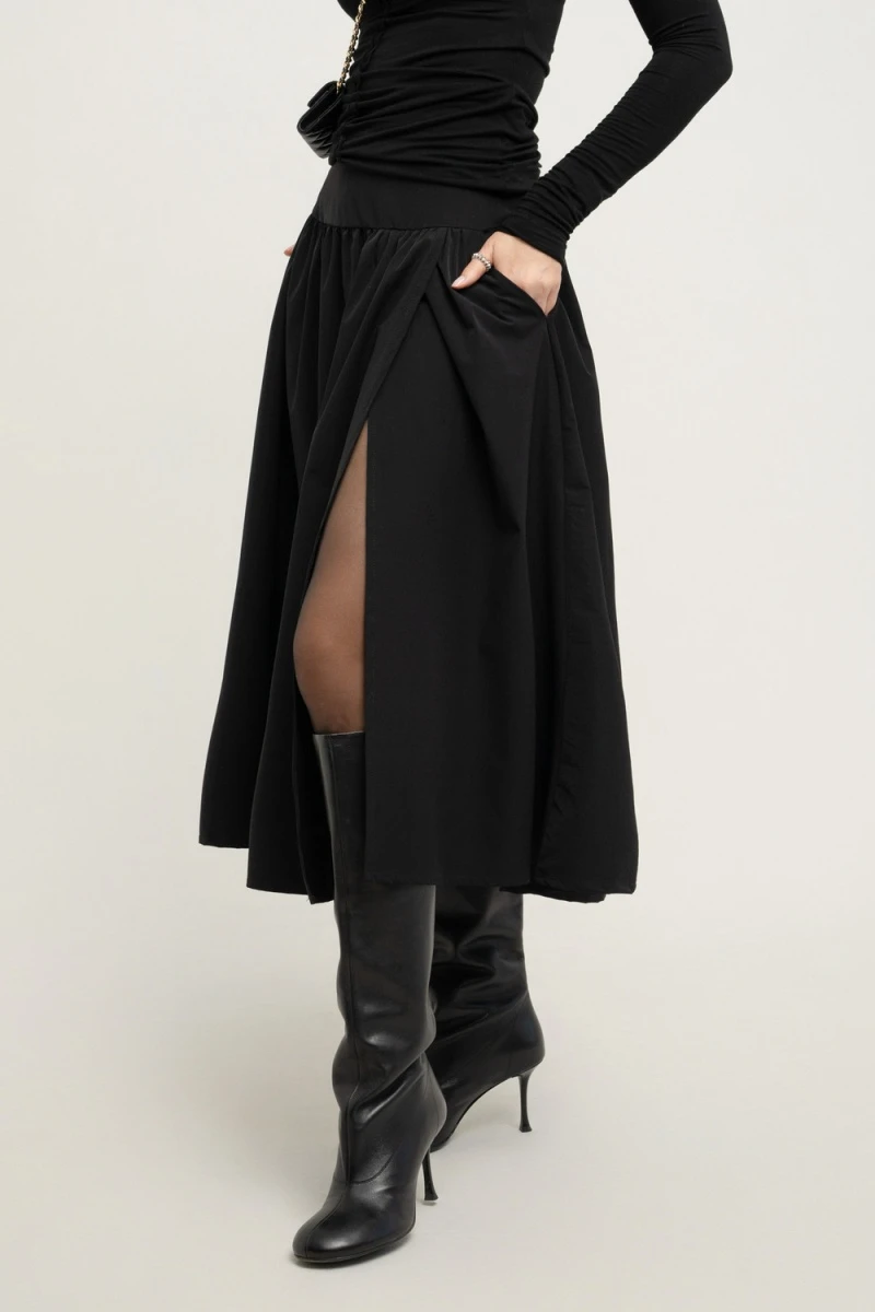 Юбка на кокетке (черный)