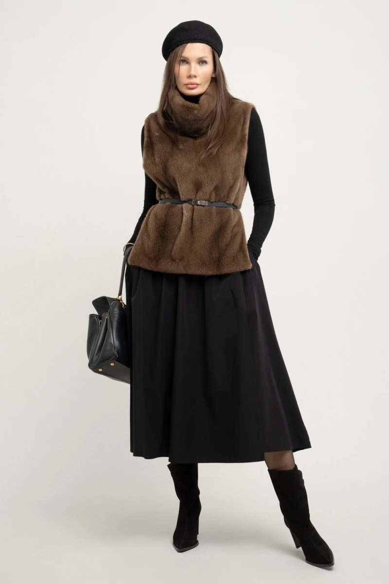 Юбка на кокетке (черный)