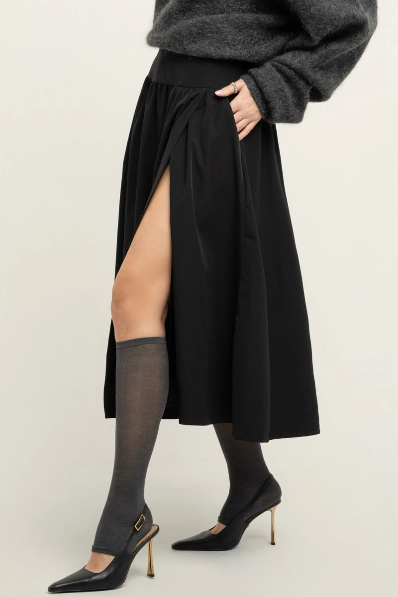 Юбка на кокетке (черный)