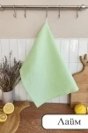 Полотенце вафельн. однотон.  60*45 150г/м2 пакет ТТ (лайм)