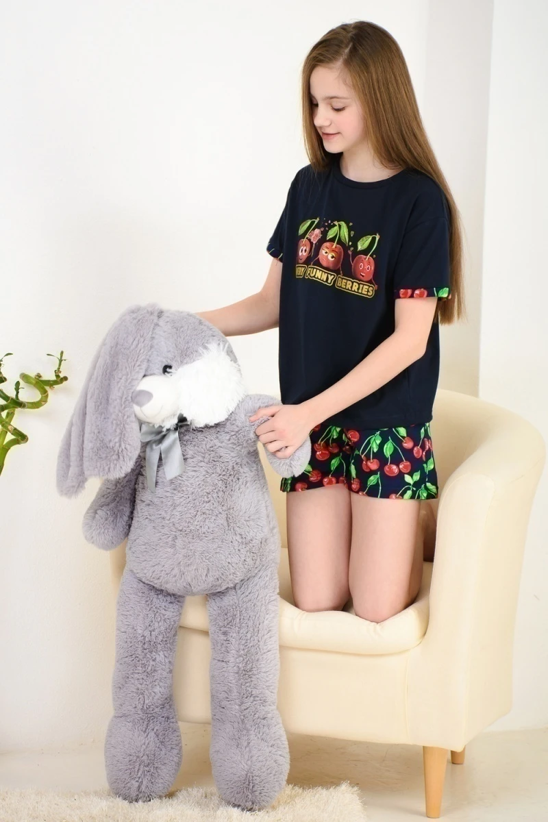 Костюм с шортами Бланш (синий)
