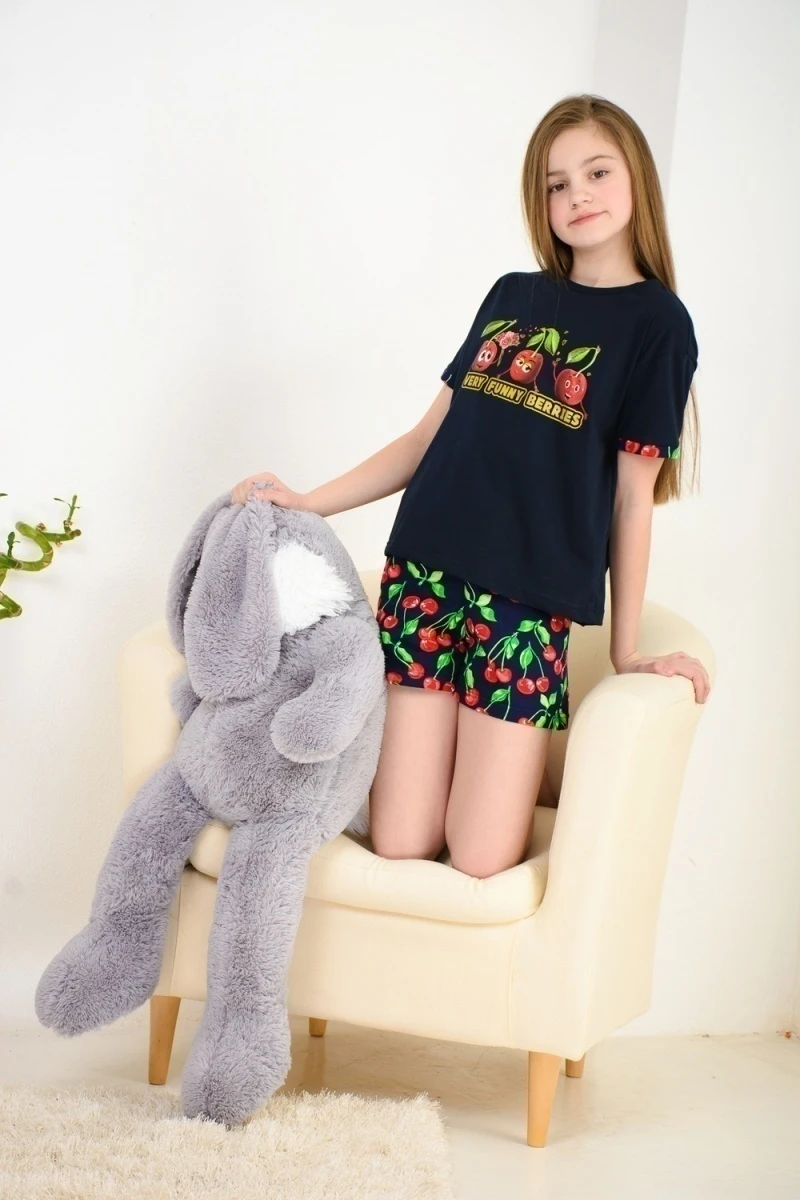 Костюм с шортами Бланш (синий)