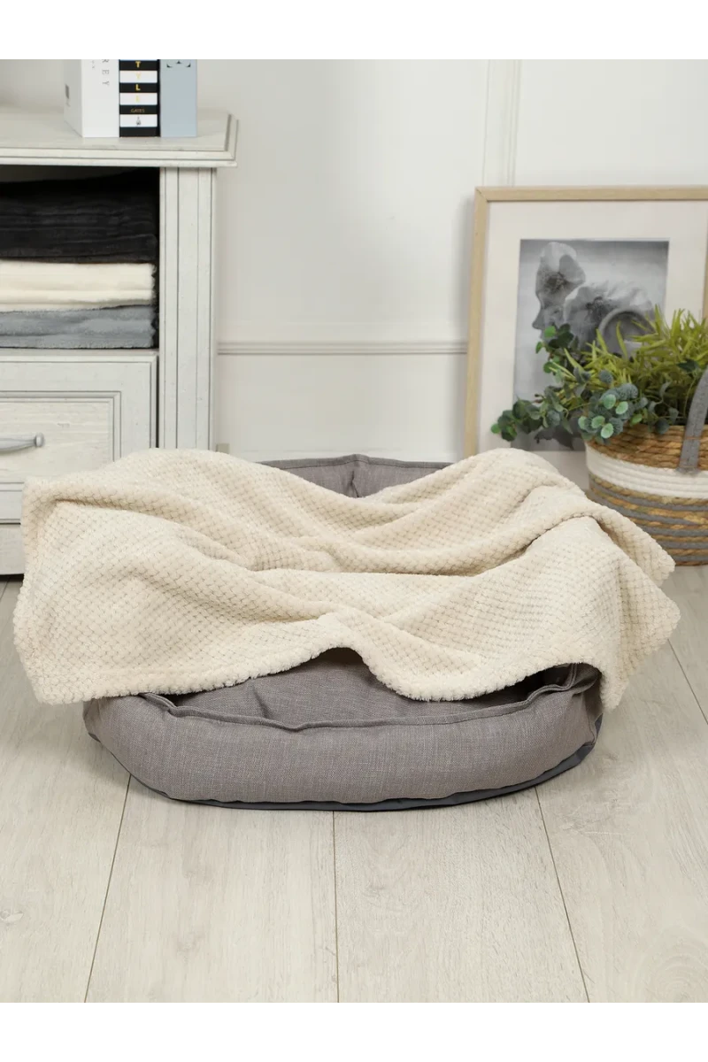 Плед для собак, кошек и животных PVL, велсофт, полиэстер 100 %, Bio-Line (бежевый)