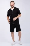 Костюм с шортами Бриони (черный)