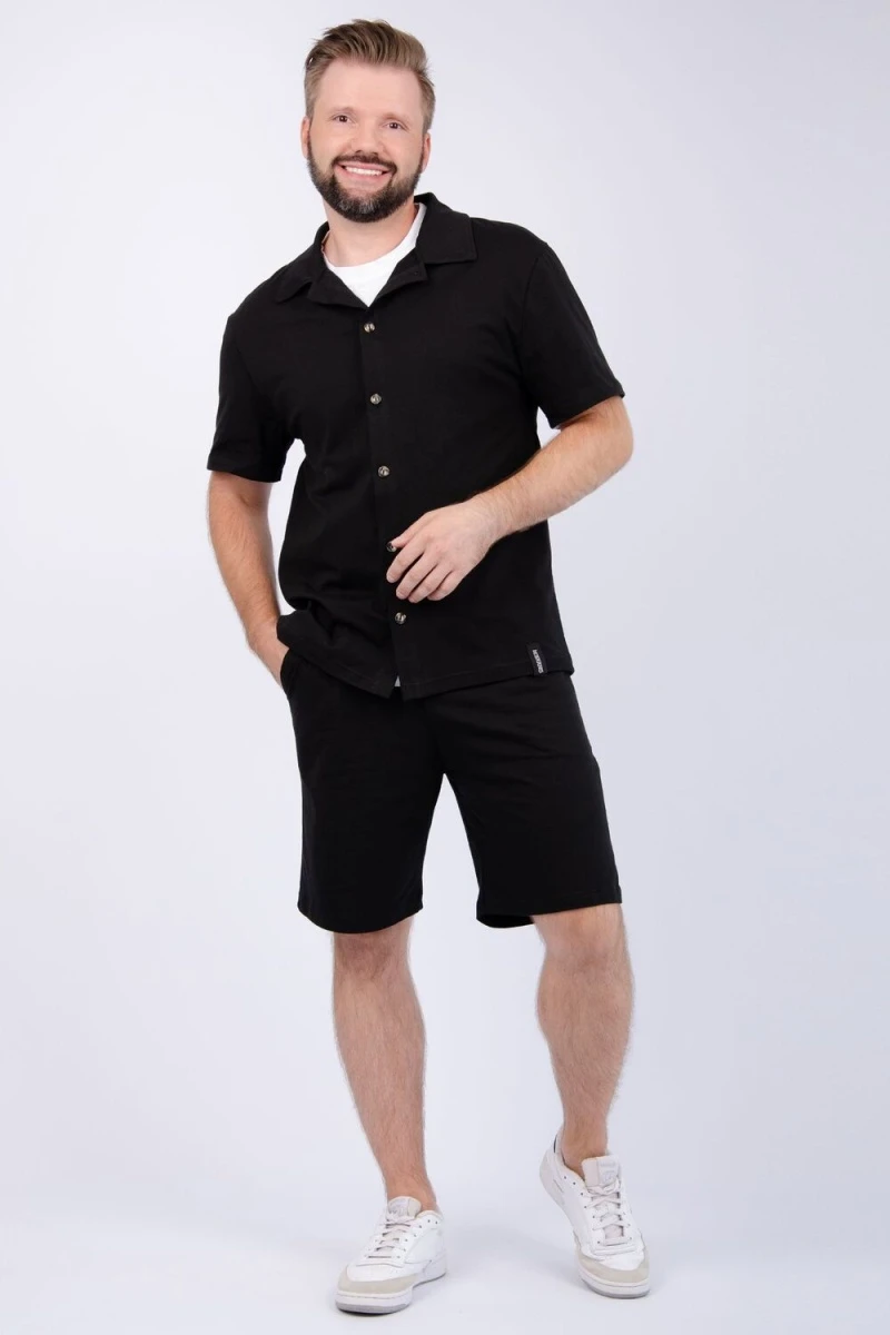 Костюм с шортами Бриони (черный)