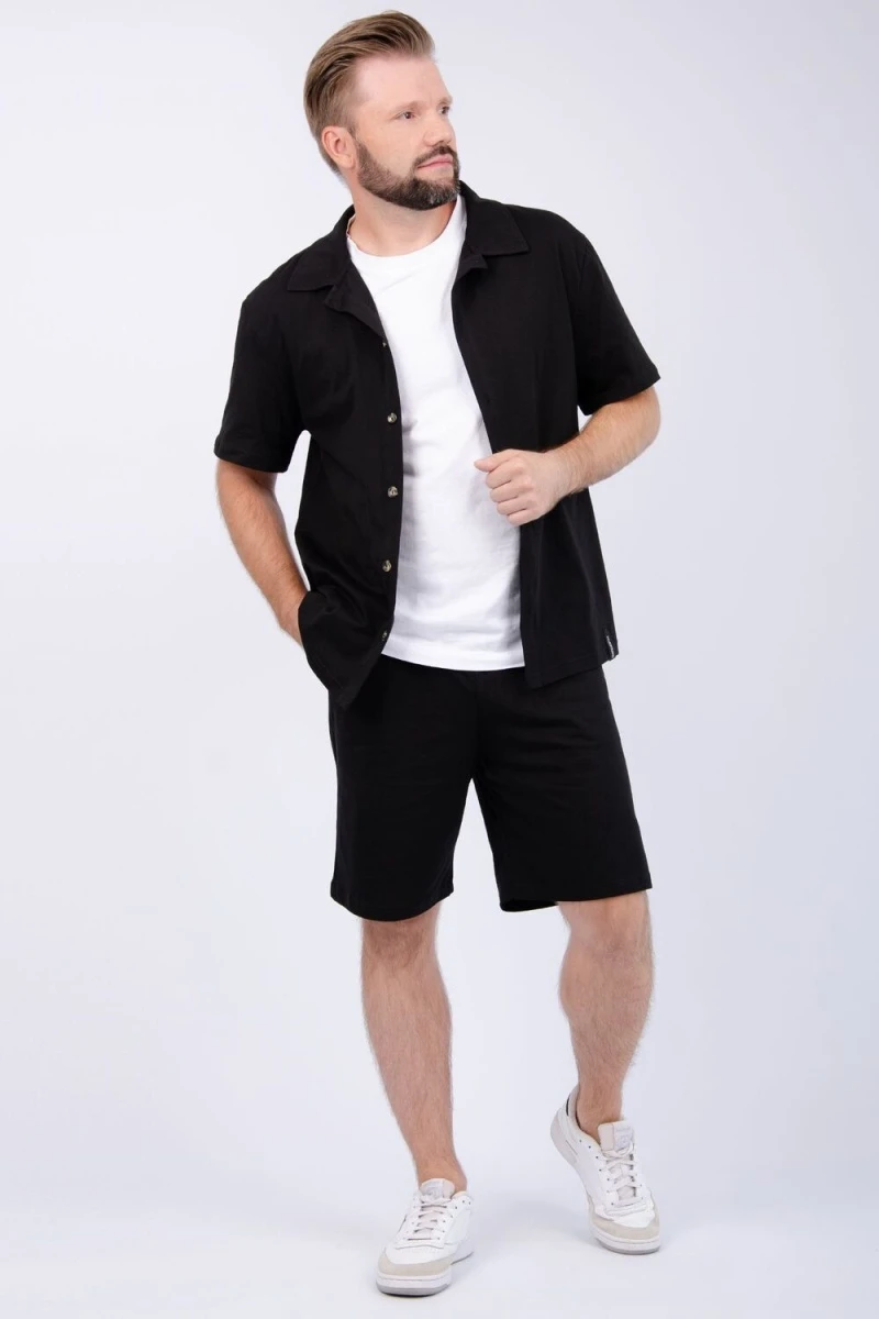 Костюм с шортами Бриони (черный)