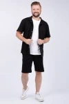Костюм с шортами Бриони (черный)