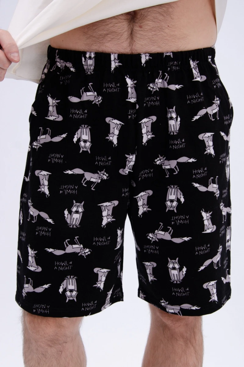 Шорты хлопковые (черный)