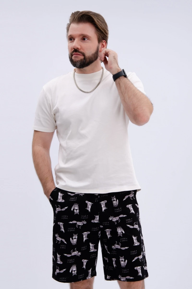 Шорты хлопковые (черный)