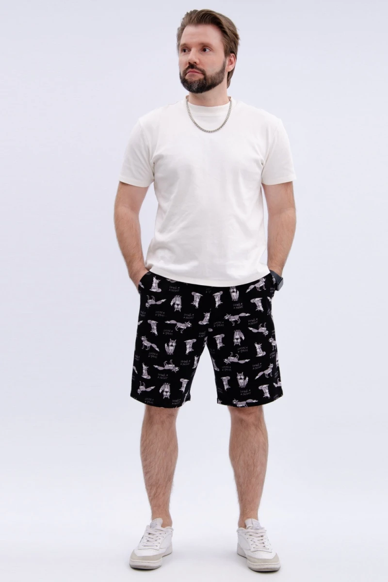 Шорты хлопковые (черный)