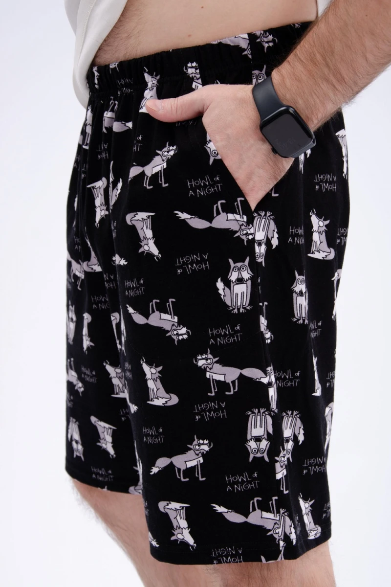 Шорты хлопковые (черный)