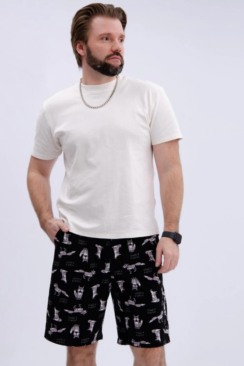 Шорты хлопковые (черный)