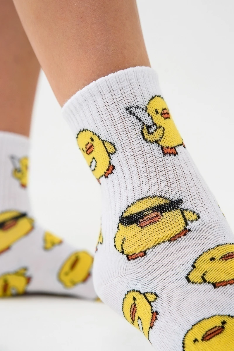 Носки стандарт Утки (белый)