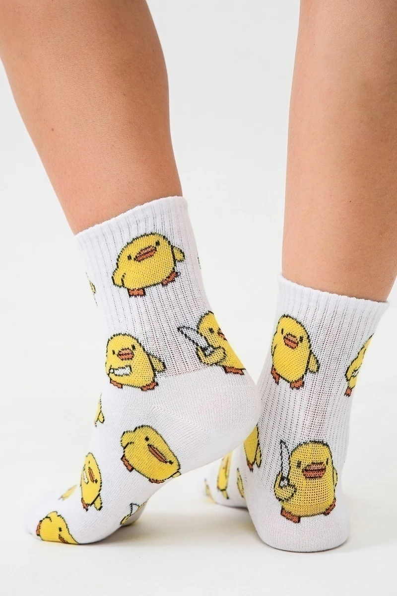 Носки стандарт Утки (белый)