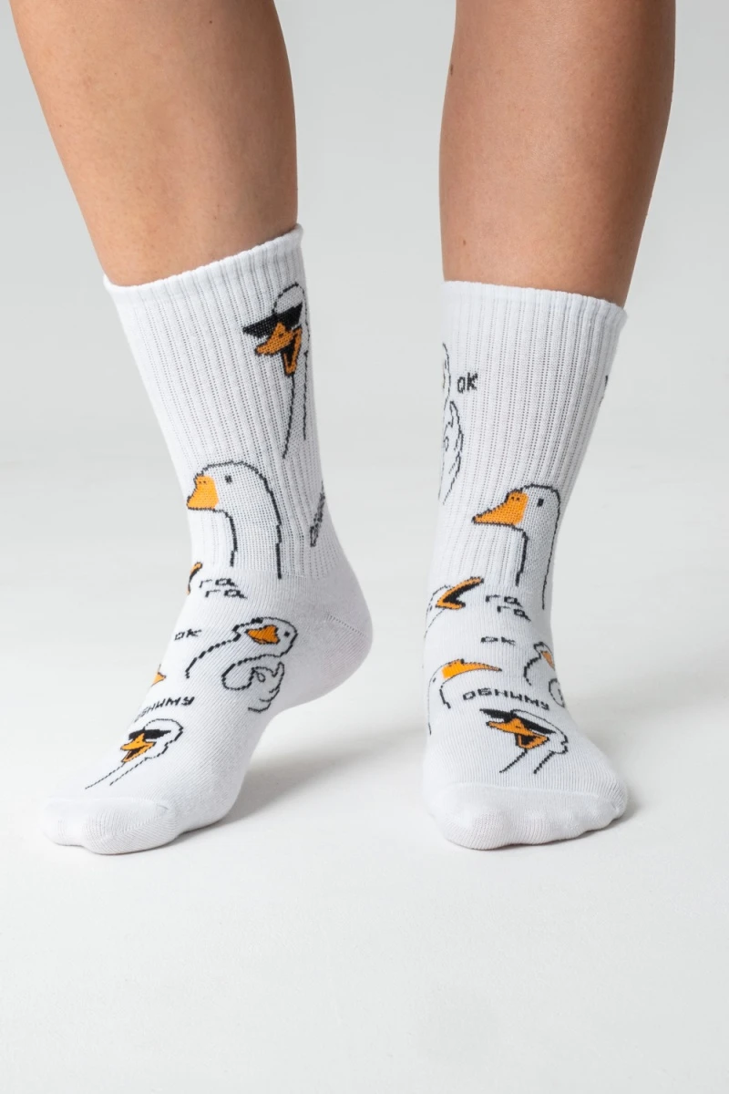 Носки стандарт Обнимусь (набор 2 пары) (белый)