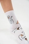 Носки стандарт Обнимусь (набор 2 пары) (белый)