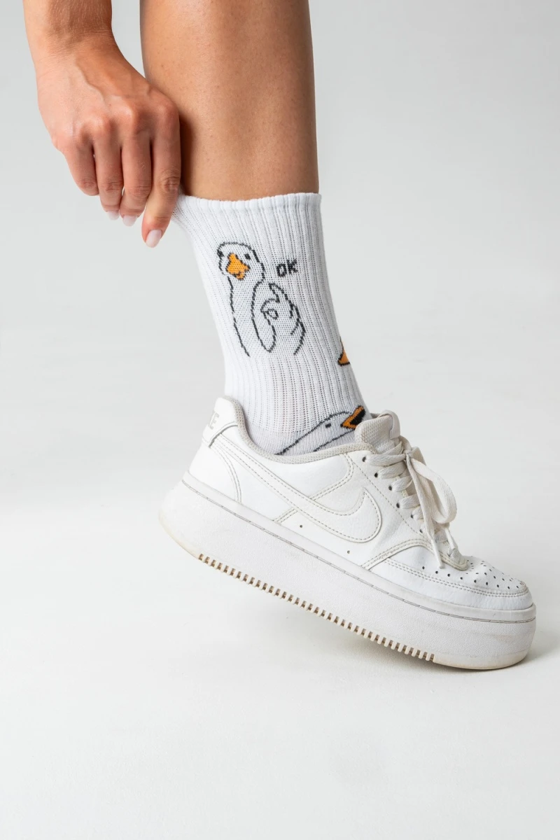 Носки стандарт Обнимусь (набор 2 пары) (белый)