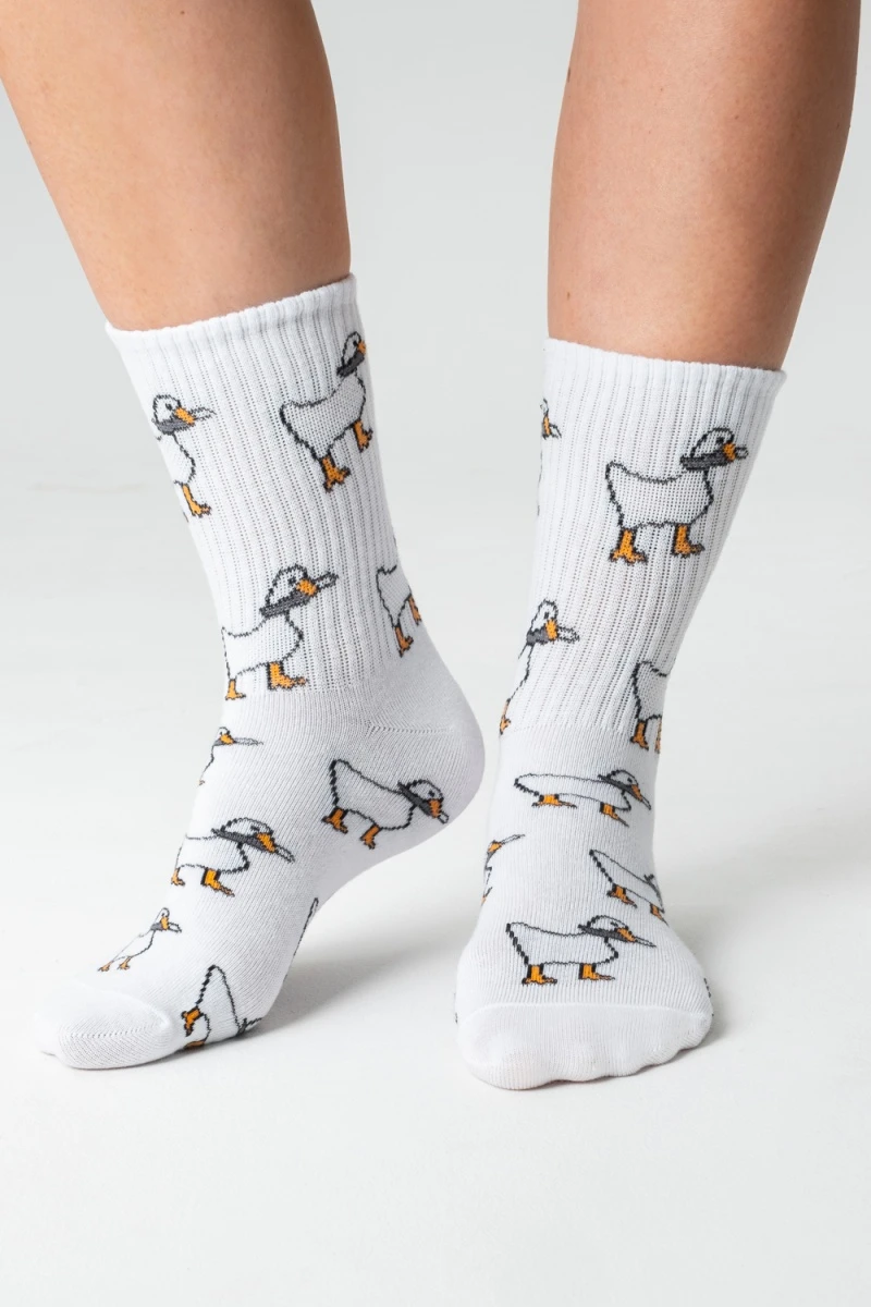 Носки стандарт Гуси (набор 2 пары) (белый)