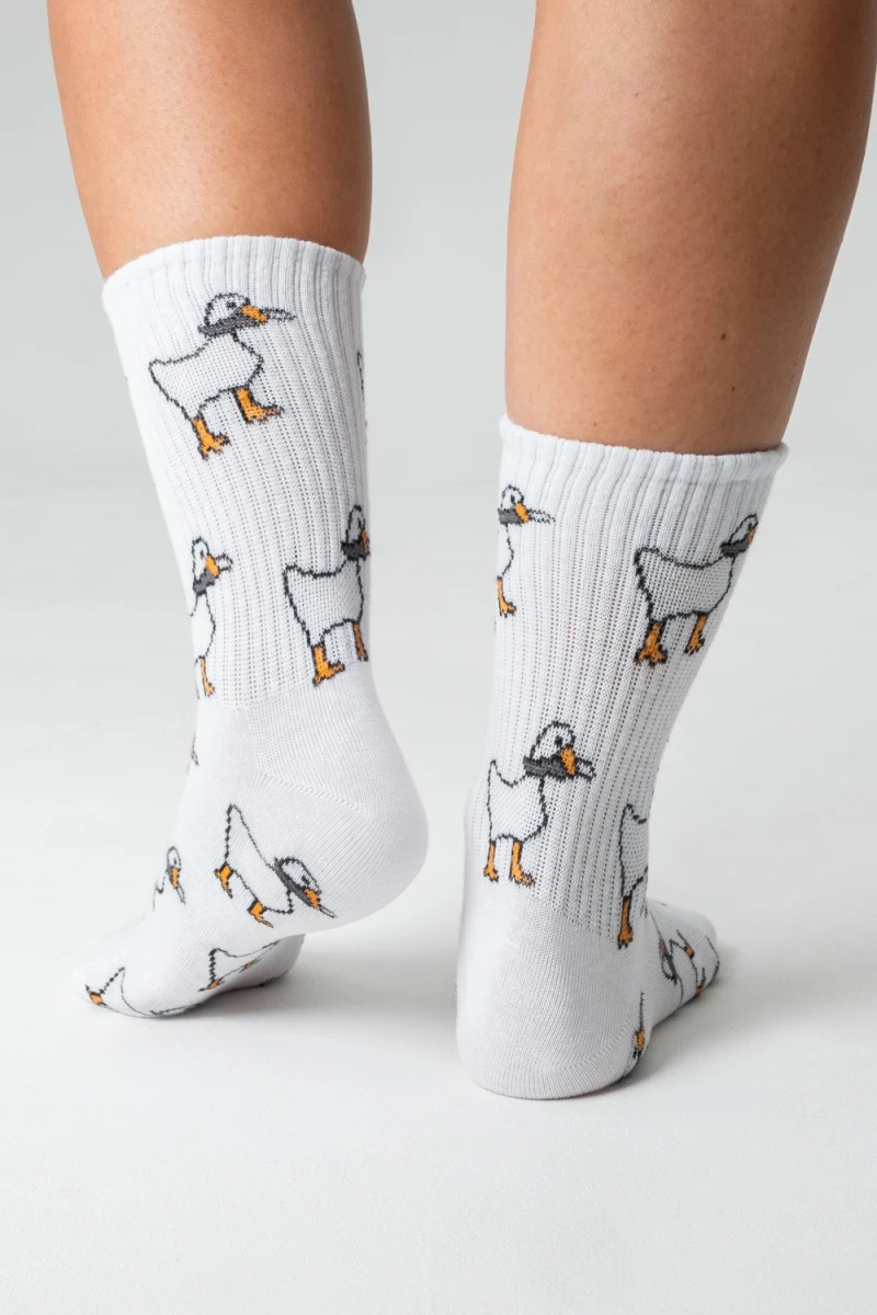 Носки стандарт Гуси (набор 2 пары) (белый)