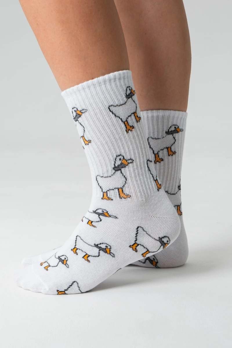 Носки стандарт Гуси (набор 2 пары) (белый)