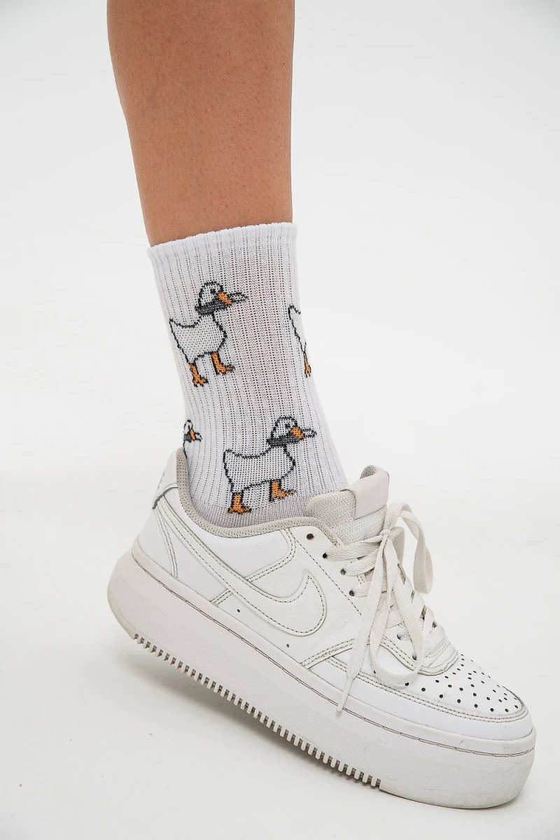 Носки стандарт Гуси (набор 2 пары) (белый)