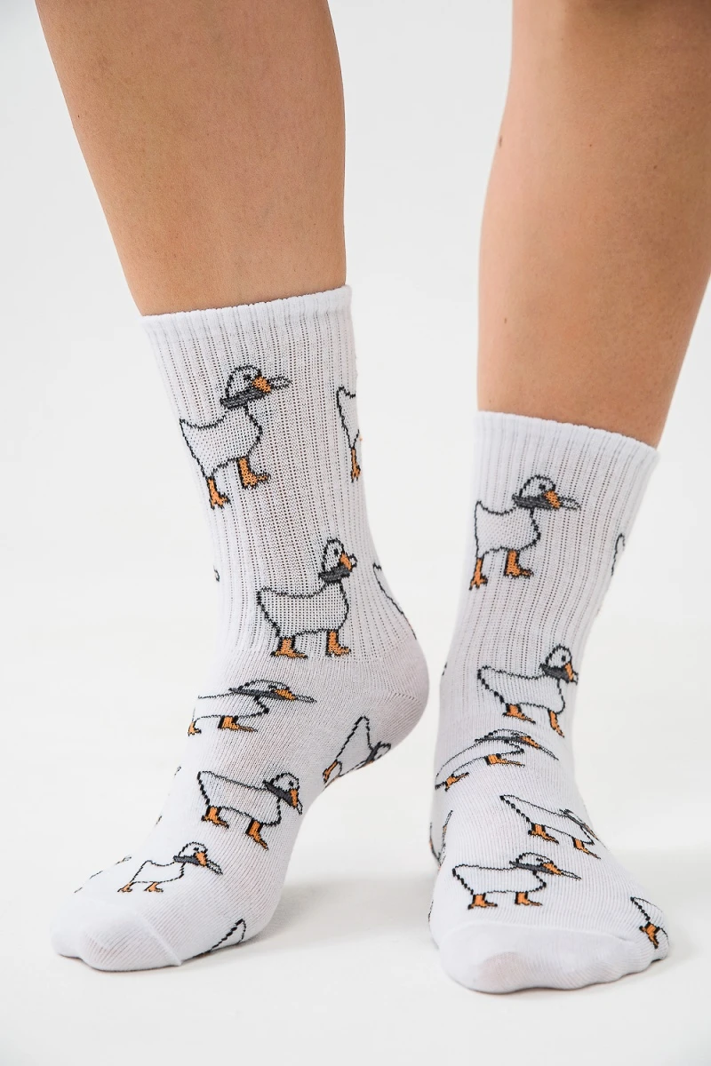 Носки стандарт Гуси (набор 2 пары) (белый)