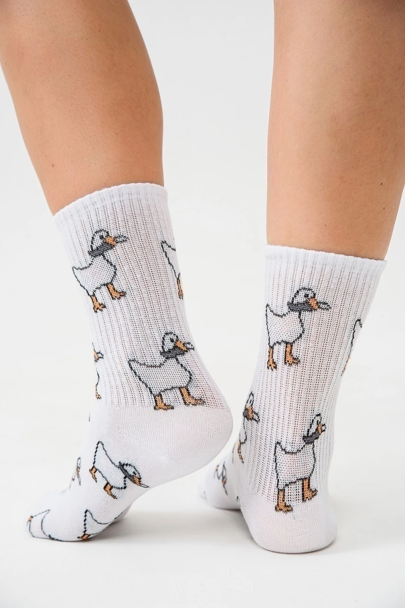 Носки стандарт Гуси (набор 2 пары) (белый)