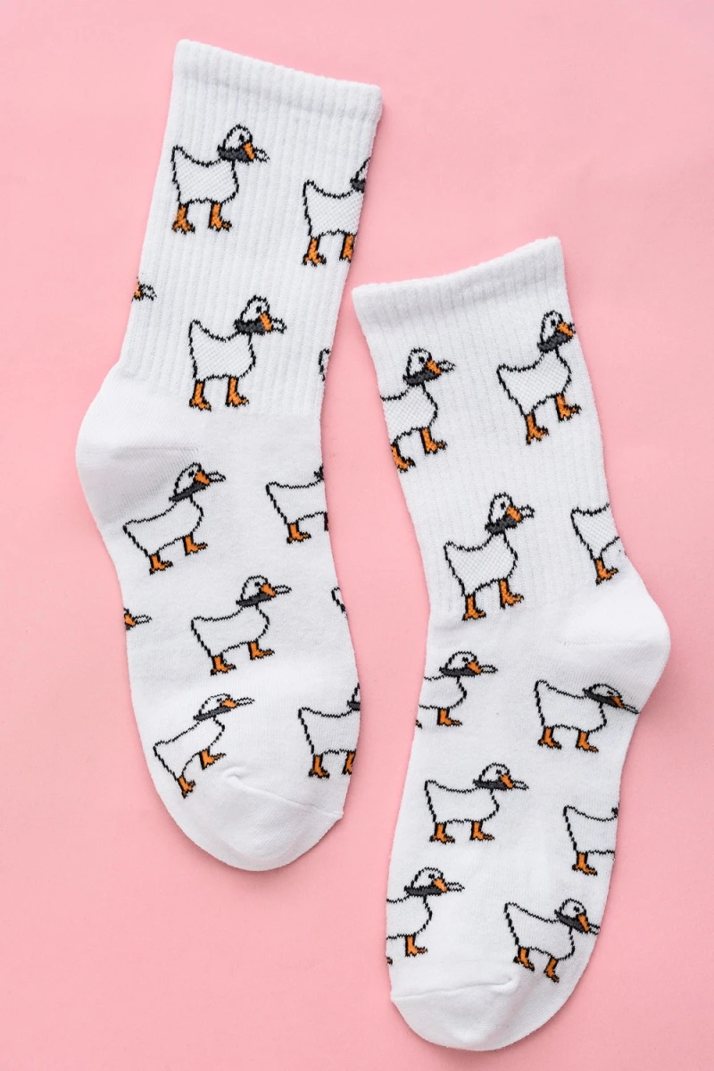 Носки стандарт Гуси (набор 2 пары) (белый)