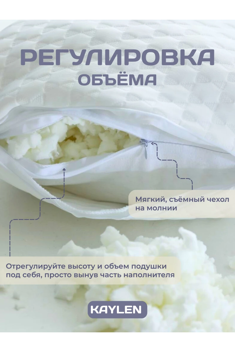 (K) Подушки 50х70 для сна 2 шт с эффектом памяти PREMIUM