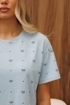 Пижама с брюками TALISE Бантики (голубой)