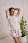 Пижама с шортами TALISE с шортами, полоса розовая (розовый)