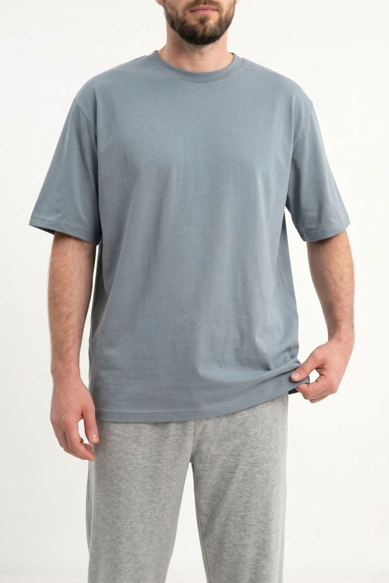 Пижама с брюками М329 (серый)