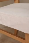 Подушка для мебели 42х46 см из велюра с поролоном на завязках ч111115 (светло-бежевый)