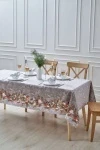 Скатерть Музыка зимы 88662 (коричн, беж)