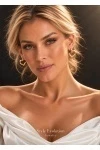 Серьги ультралегкие Сердце-контур (золото)